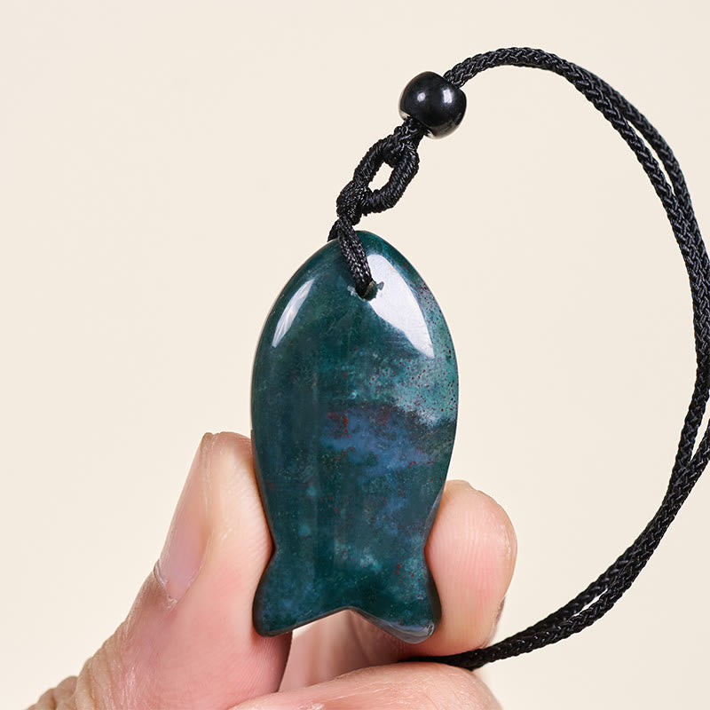 Buddha Stones, Ryba Koi, Różowy Kryształ, Agat Indyjski, Ametyst, Topaz, Czerwony Jaspis, Naszyjnik, Wisiorek, Ciepło Sukcesu - image 7