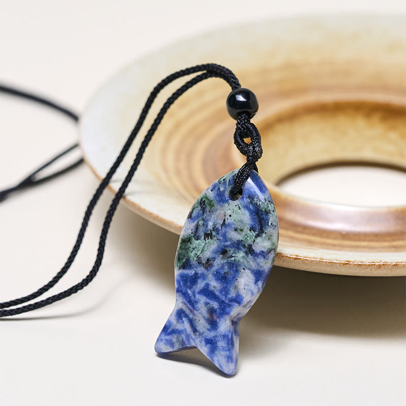 Buddha Stones, Ryba Koi, Różowy Kryształ, Agat Indyjski, Ametyst, Topaz, Czerwony Jaspis, Naszyjnik, Wisiorek, Ciepło Sukcesu - image 41