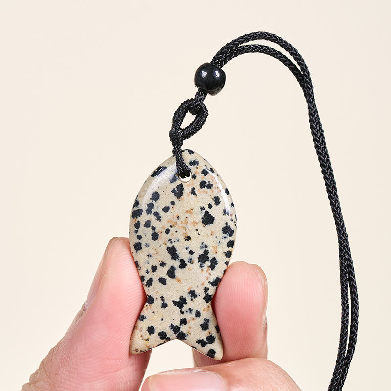 Buddha Stones, Ryba Koi, Różowy Kryształ, Agat Indyjski, Ametyst, Topaz, Czerwony Jaspis, Naszyjnik, Wisiorek, Ciepło Sukcesu - image 35