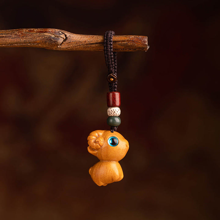 Buddha Stones Rok Konia, Czerwony Sandałowiec, Gwiazda Księżyc, Brelok z Błogosławieństwem Nasiona Bodhi - Czerwone drzewo sandałowe, gwiazda księżyca, nasiona bodhi kozy - image 32