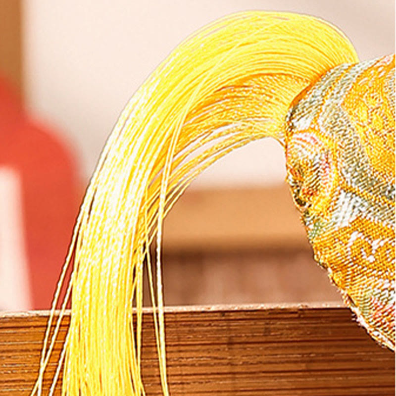 Buddha Stones Rok Konia, haftowana, czerwona, sznurkowa ozdoba szczęścia - image 7