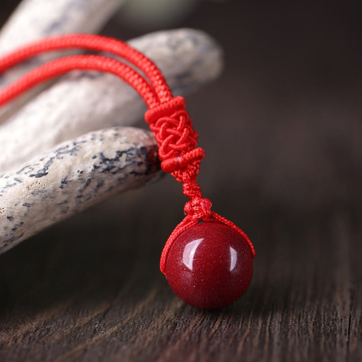 Buddha Stones Naszyjnik z zawieszkami Cinnabar Keep Away Evil Spirits - image 0