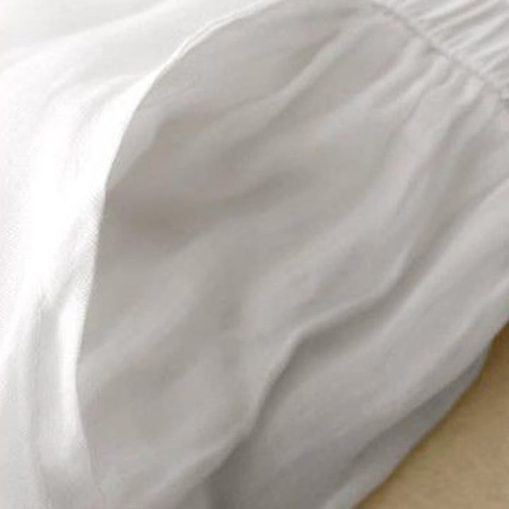 Damskie spodnie z szerokimi nogawkami i kieszeniami, długość 7-8, haft z Buddha Stones - image 12