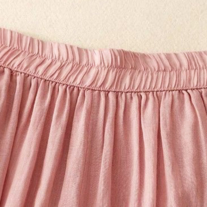 Damskie spodnie z szerokimi nogawkami i kieszeniami, długość 7-8, haft z Buddha Stones - image 16