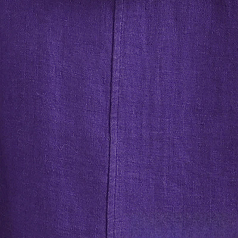 Buddha Stones Koszula damska bawełniana na wiosnę z długim rękawem i dekoltem w serek, zapinana na guziki typu żaba - image 20