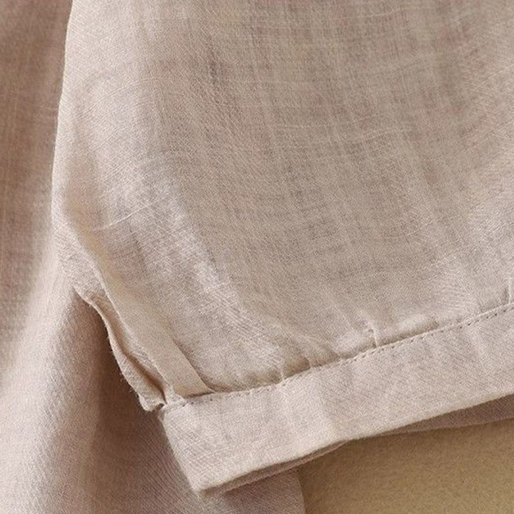 Buddha Stones Koszula damska z okrągłym dekoltem i guzikami, z rękawem trzy czwarte - image 17