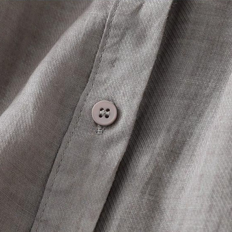 Buddha Stones Koszula damska z okrągłym dekoltem i guzikami, z rękawem trzy czwarte - image 2