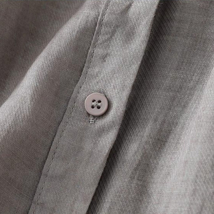 Buddha Stones Koszula damska z okrągłym dekoltem i guzikami, z rękawem trzy czwarte - image 2