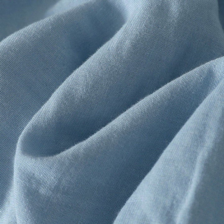 Buddha Stones Koszula damska z poliestru w jednolitym kolorze, z okrągłym dekoltem i długim rękawem - image 7