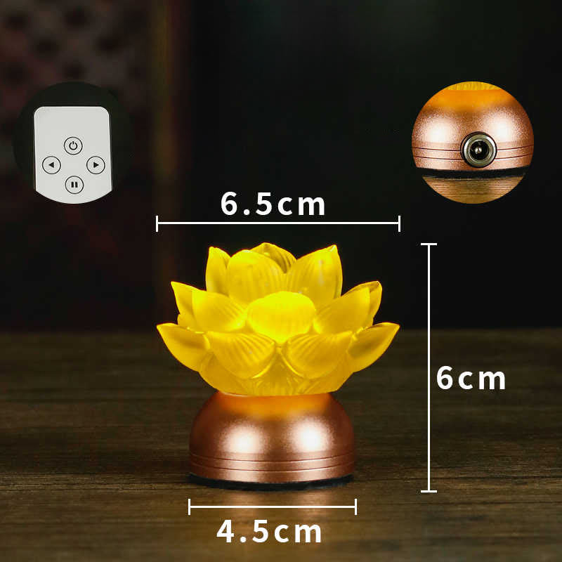 Buddha Stones Dekoracja domu „Nowy początek” – Lotos z miedzi i szkła Liuli - image 4