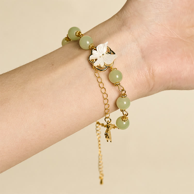 Buddha Stones Bransoletka Liuli Glass Bead Butterfly Blessing Love - image 7