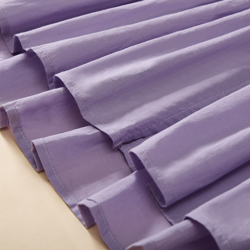 Buddha Stones Letnia, jednokolorowa, damska koszula z krótkim rękawem i dekoltem w serek, zapinana na ozdobne guziki - image 25