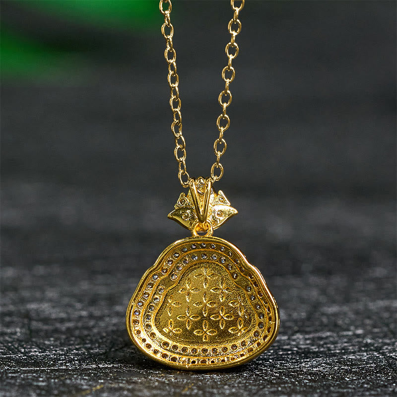 Buddha Stones Naszyjnik z jadeitu z śmiejącym się Buddą, zapewniający pomyślność i szczęście - image 4