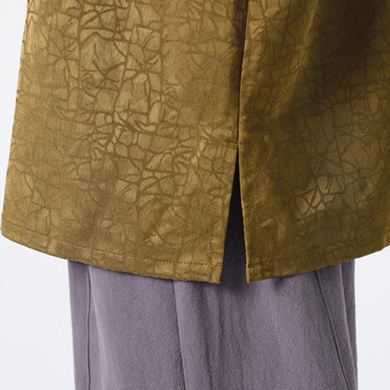 Buddha Stones Letnia męska koszulka z krótkim rękawem w stylu retro z trzaskiem i wzorem chmur - image 12