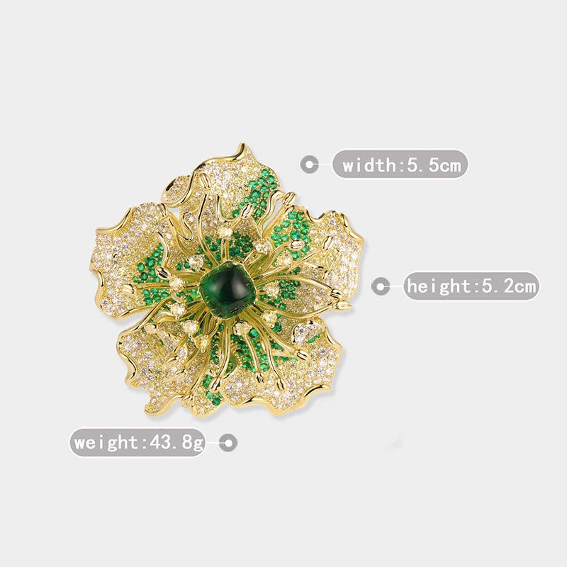 Buddha Stones Broszka miedziana "Kwiat piwonii: dobrobyt" - image 11