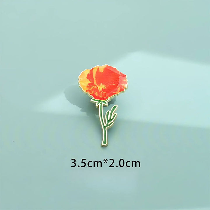 Buddha Stones Broszka z miedzi, niezapominajka, mak, konwalia, hortensja, łubin - image 10