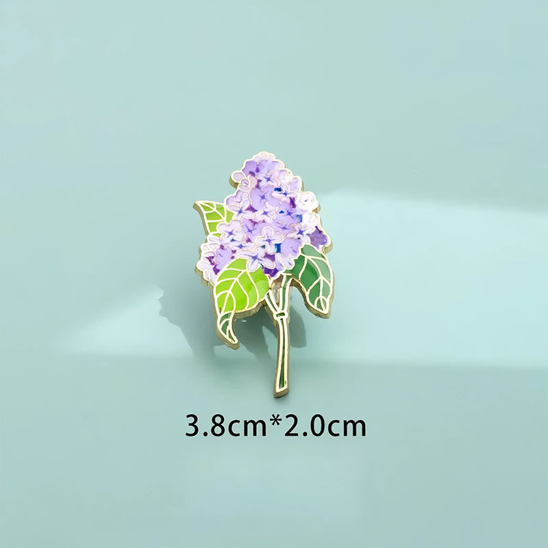 Buddha Stones Broszka z miedzi, niezapominajka, mak, konwalia, hortensja, łubin - image 16