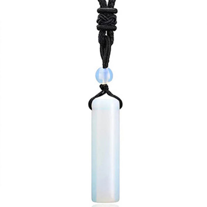 Buddha Stones Różnorodny kryształowy wisiorek z cylindrem i zielonym awenturynem z ametystem i kwarcem różowym - Opal (syntetyczny) - image 16