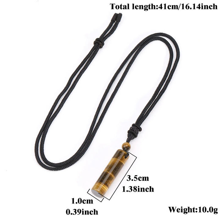 Buddha Stones Różnorodny kryształowy wisiorek z cylindrem i zielonym awenturynem z ametystem i kwarcem różowym - image 9