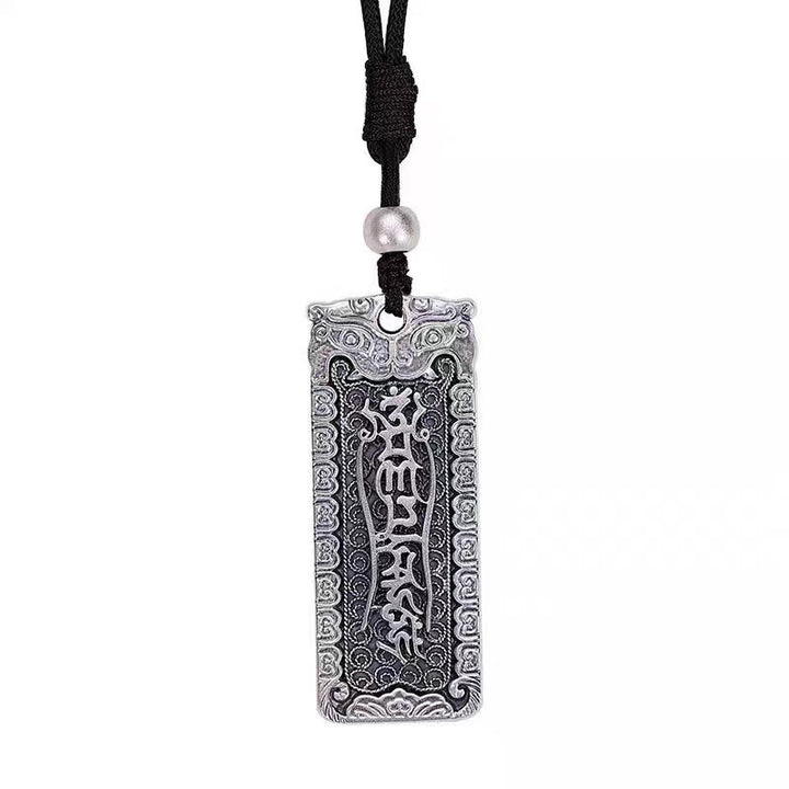 Buddha Stones Miedziany naszyjnik Namo Amitabha Om Mani Padme Hum Liny Wisiorek Mądrości - image 3