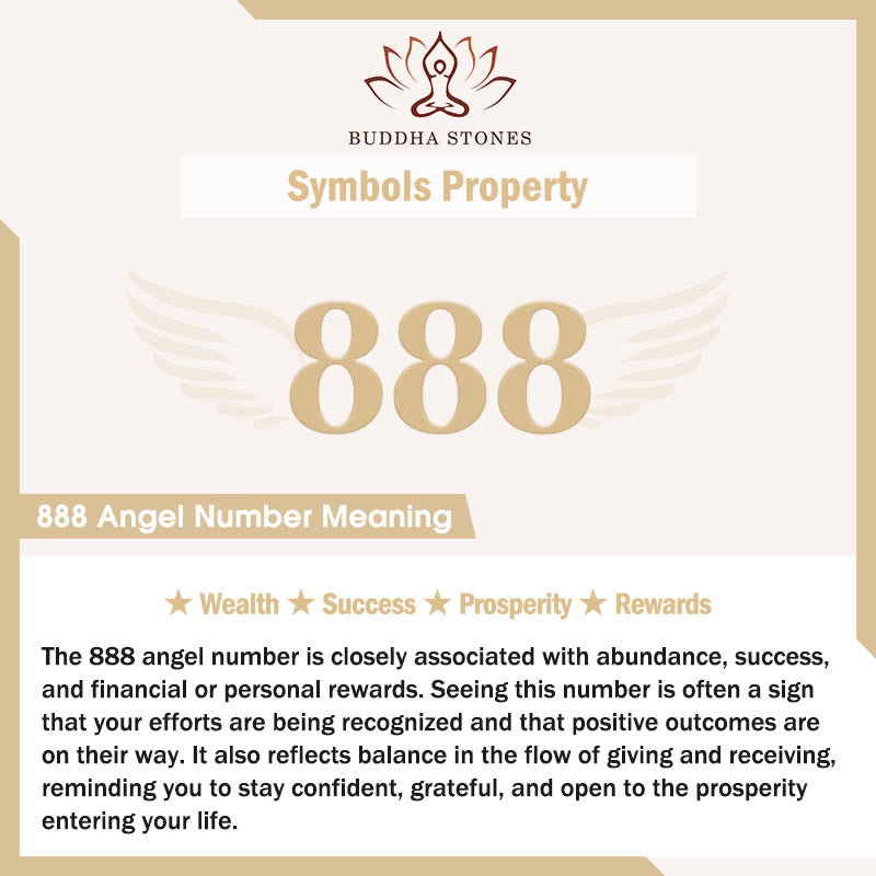 Buddha Stones Bransoletka z regulowanym sznurkiem z numerami aniołów, wykonana ze stali tytanowej - image 24