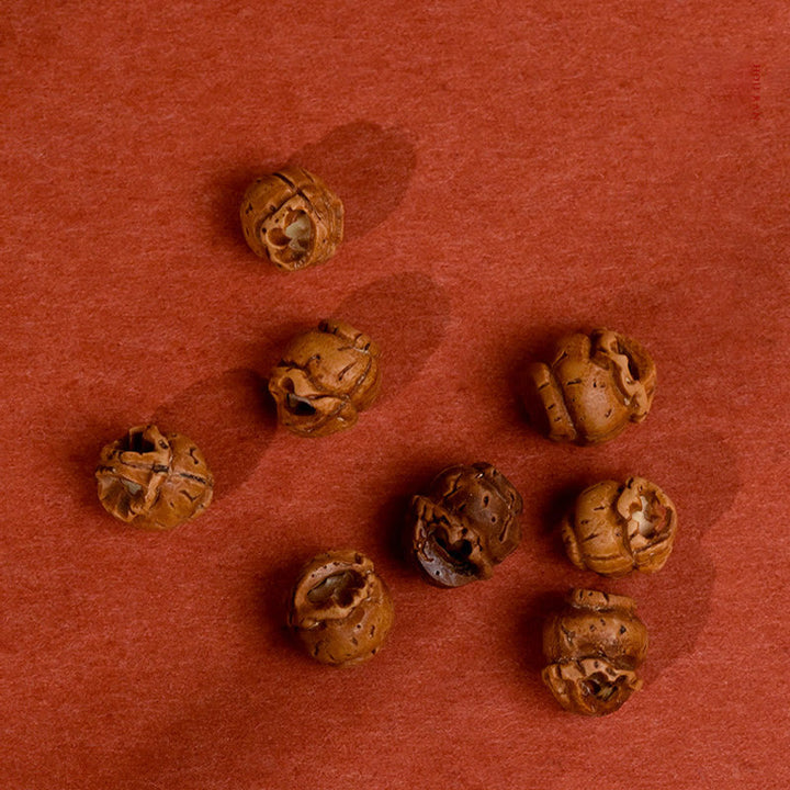 Buddha Stones Pleciony sznurek brzoskwiniowy, czerwony, regulowany, dla kotów i psów - image 19