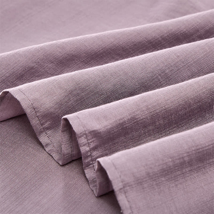 Buddha Stones Wiosenne koszulki damskie w stylu boho z haftowaną bawełną i lnem, z rękawami do łokcia - image 12