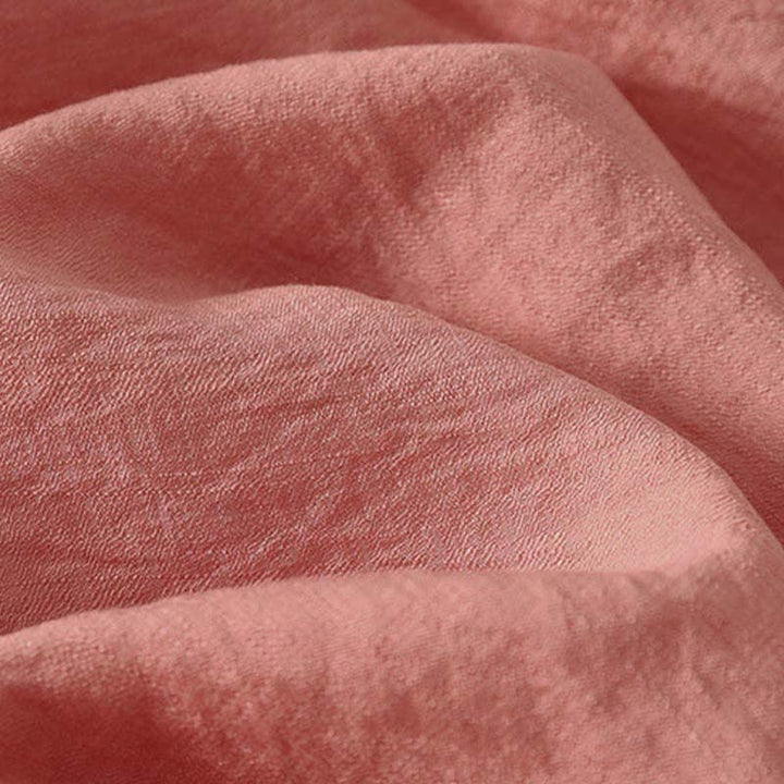 Buddha Stones Koszula damska z krótkim rękawem, haftowana, bawełniana, zapinana na pół guziki - image 14