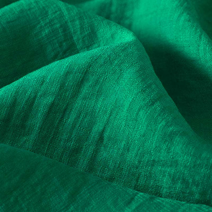 Buddha Stones Koszula damska z krótkim rękawem, haftowana, bawełniana, zapinana na pół guziki - image 19