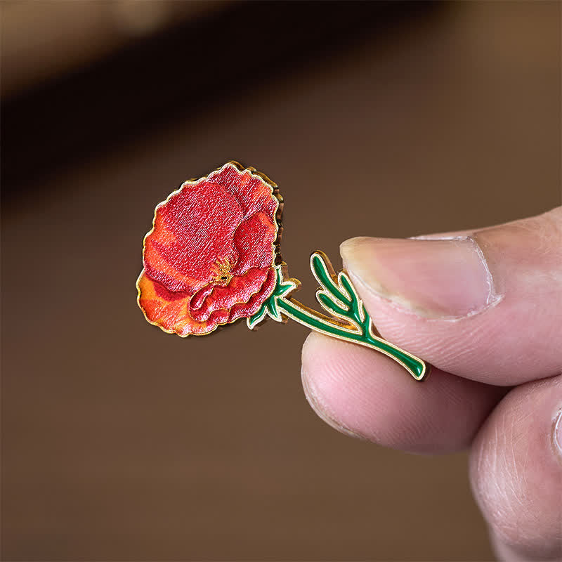 Buddha Stones Broszka z miedzi, niezapominajka, mak, konwalia, hortensja, łubin - image 8