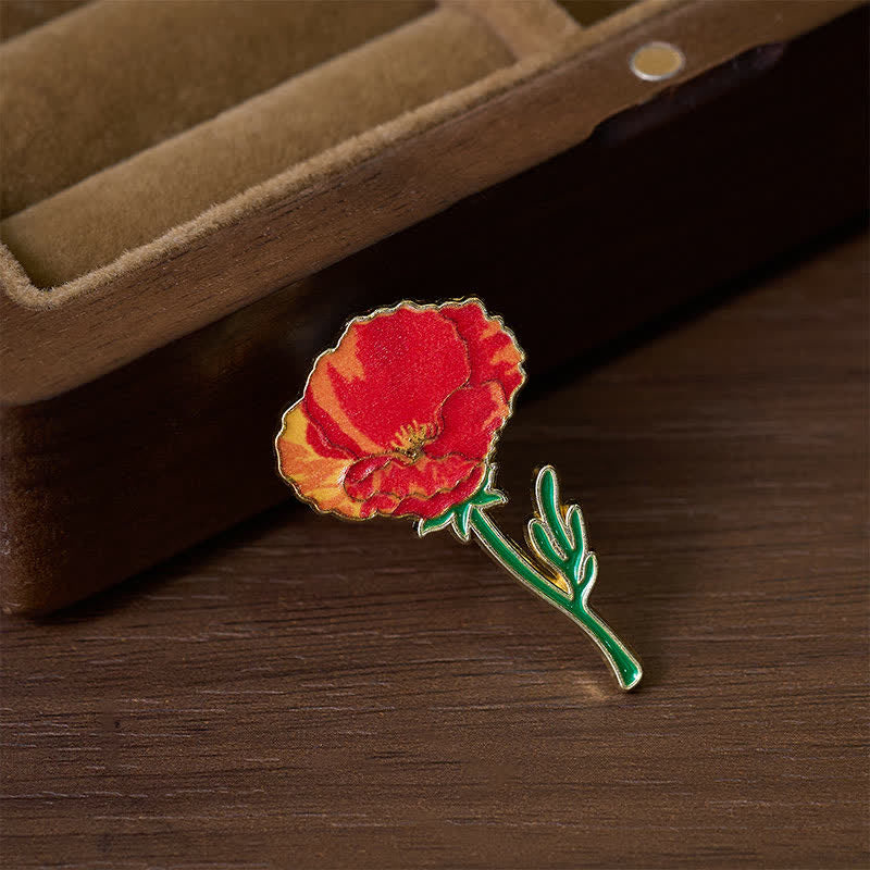 Buddha Stones Broszka z miedzi, niezapominajka, mak, konwalia, hortensja, łubin - image 7