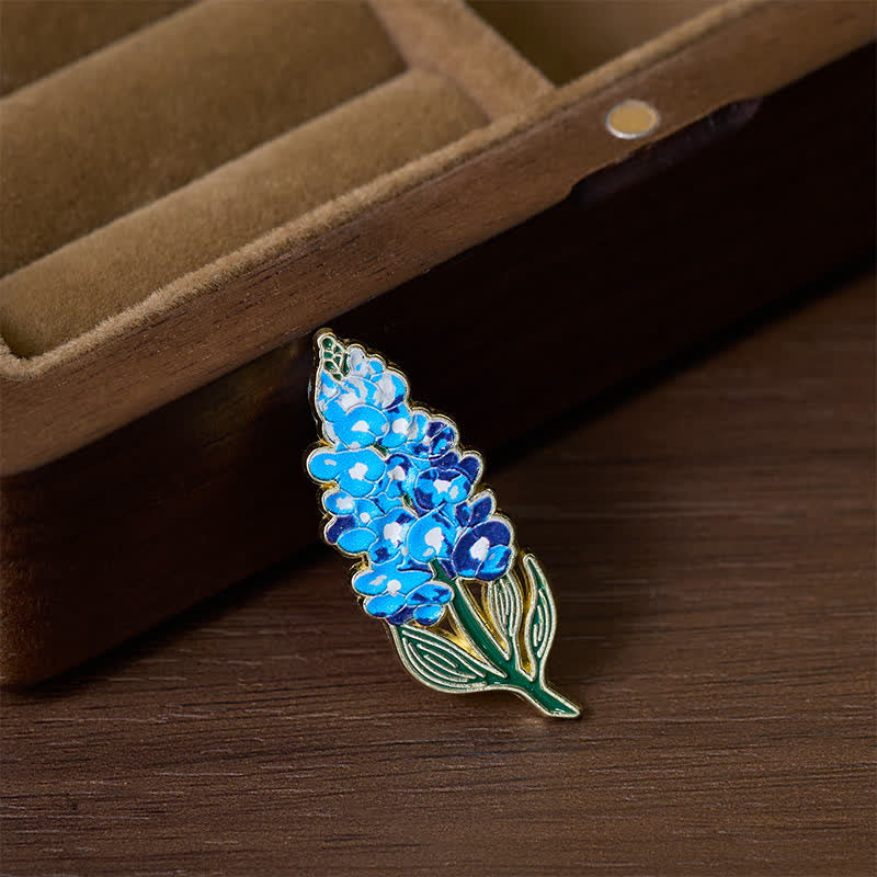 Buddha Stones Broszka z miedzi, niezapominajka, mak, konwalia, hortensja, łubin - image 18