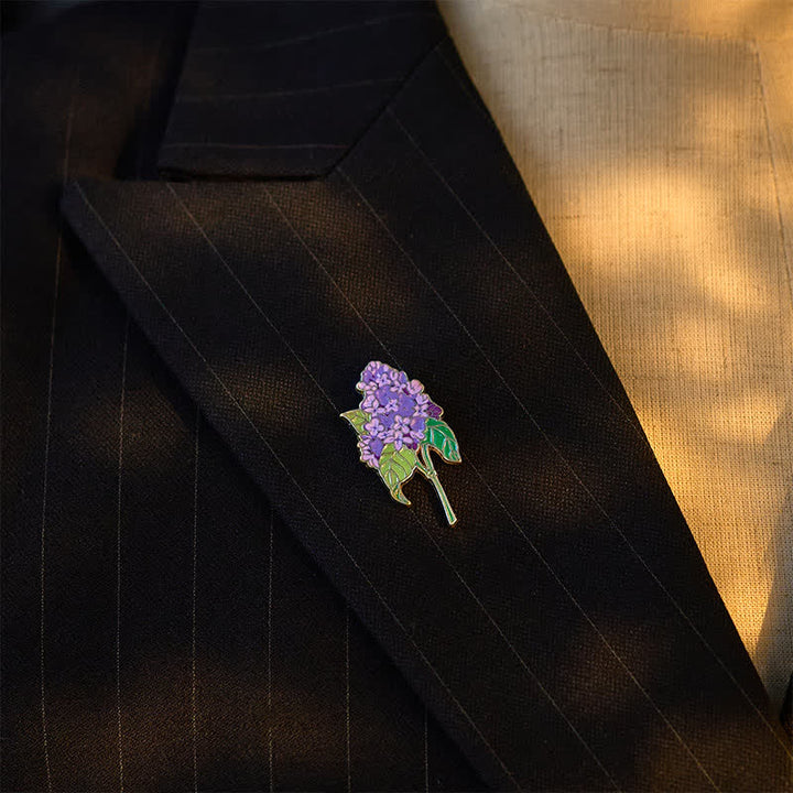 Buddha Stones Broszka z miedzi, niezapominajka, mak, konwalia, hortensja, łubin - image 15