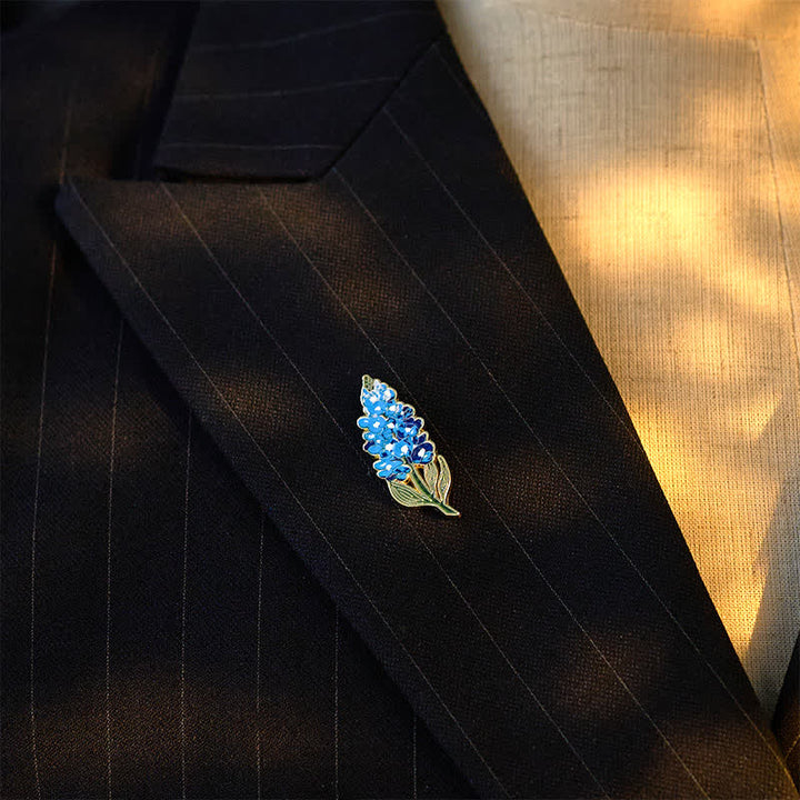 Buddha Stones Broszka z miedzi, niezapominajka, mak, konwalia, hortensja, łubin - image 20