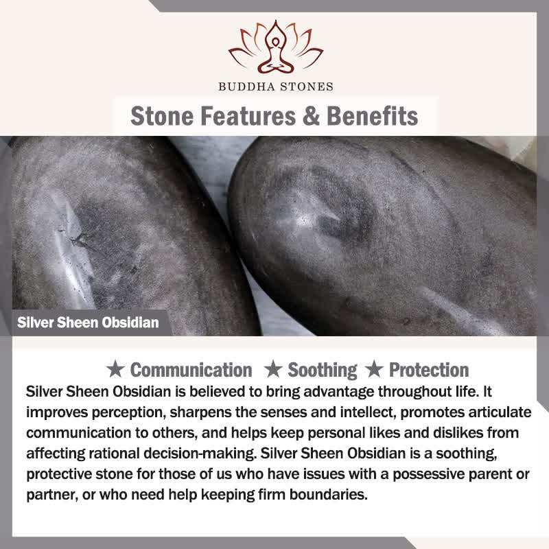 Buddha Stones Bransoletka Pi Xiu z podwójnym owinięciem i obsydianowym połyskiem tygrysiego oka - image 7