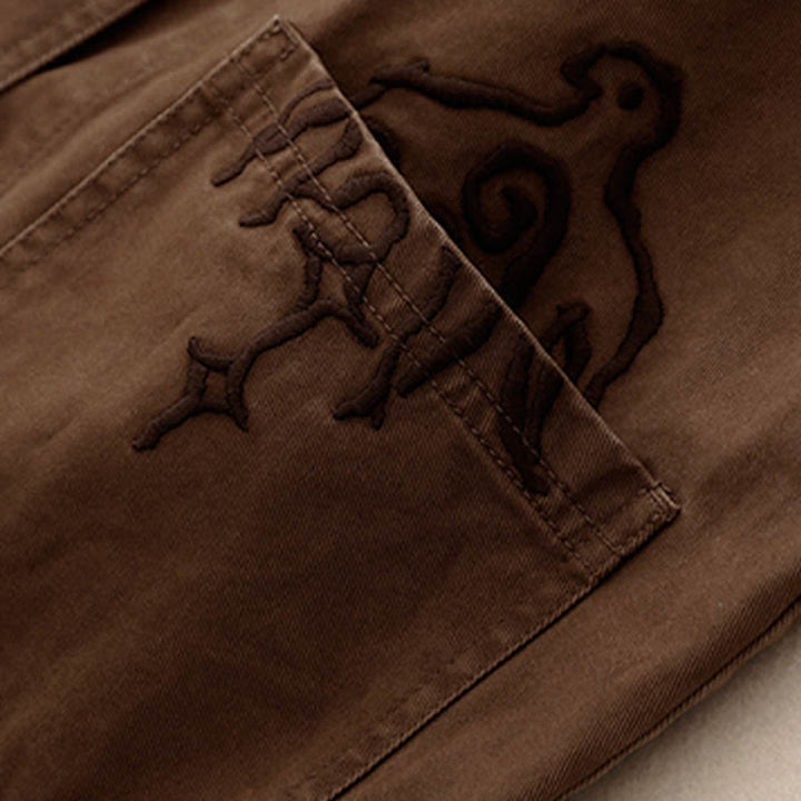 Buddha Stones Wiosenna, bawełniana kamizelka damska z dekoltem w serek, bez rękawów i kieszeniami, z haftem ptaków i twillu w stylu vintage - image 12