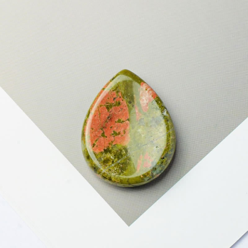 Buddha Stones Kryształowa dekoracja z kamieniem ochronnym w kształcie łezki 34*26*7,8 cm - Naturalny unakit (kolor może się różnić) - 34*26*7,8 mm - image 13