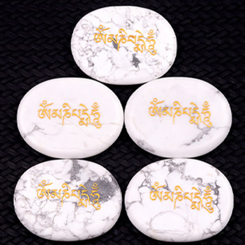 Buddha Stones Om Mani Padme Hum Ametyst Tygrysie Oko Kamień Kryształowy Dekoracja Palmowa 35*45mm - image 34
