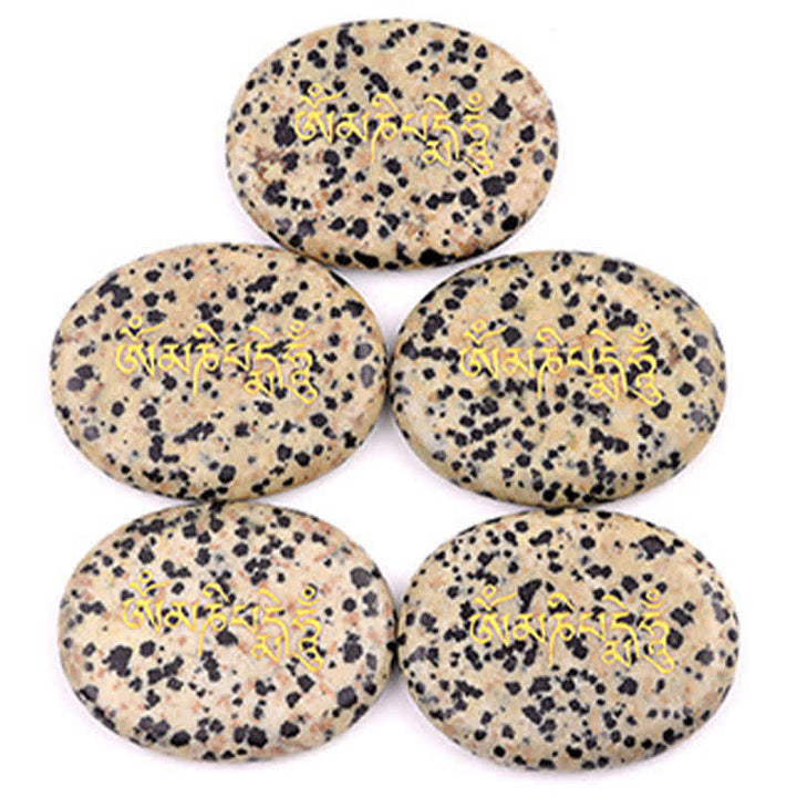 Buddha Stones Om Mani Padme Hum Ametyst Tygrysie Oko Kamień Kryształowy Dekoracja Palmowa 35*45mm - image 13