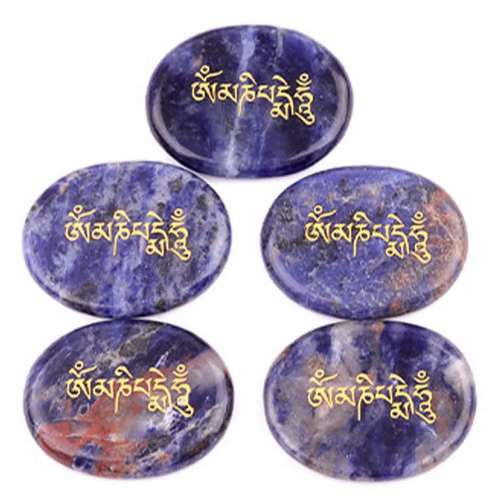 Buddha Stones Om Mani Padme Hum Ametyst Tygrysie Oko Kamień Kryształowy Dekoracja Palmowa 35*45mm - image 16