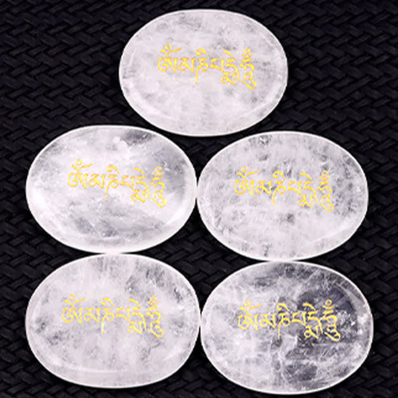 Buddha Stones Om Mani Padme Hum Ametyst Tygrysie Oko Kamień Kryształowy Dekoracja Palmowa 35*45mm - image 31
