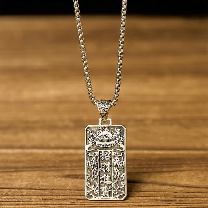 Buddha Stones Miedziany naszyjnik z łańcuszkiem PiXiu Wealth - image 3