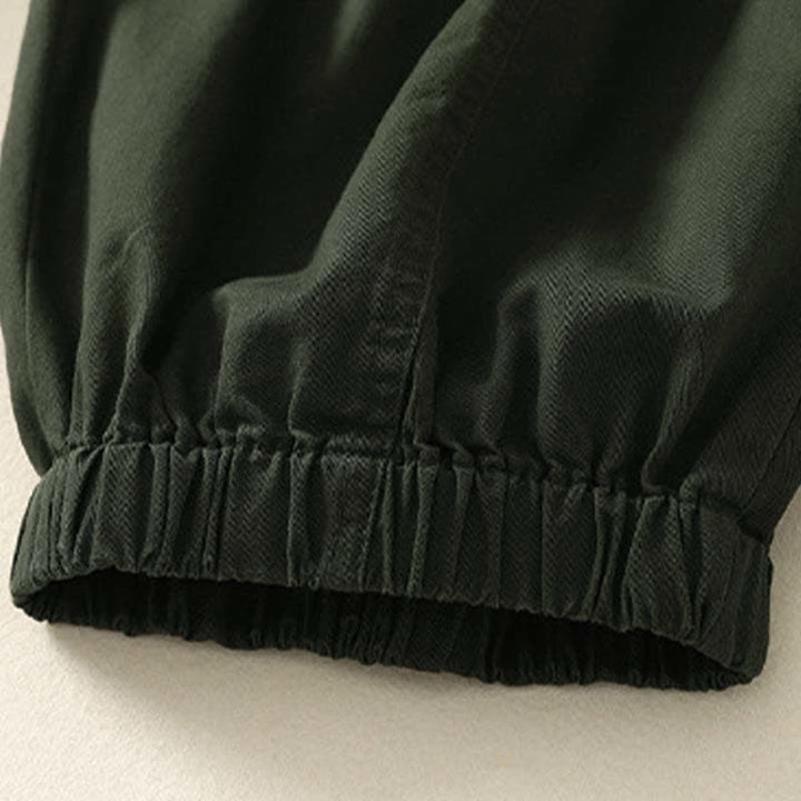 Buddha Stones Letnie, swobodne, elastyczne spodnie damskie ze zwężanymi nogawkami i kieszeniami - image 4