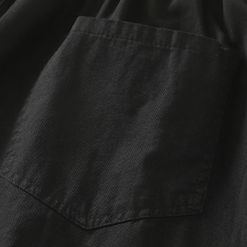 Buddha Stones Letnie, swobodne, elastyczne spodnie damskie ze zwężanymi nogawkami i kieszeniami - image 7