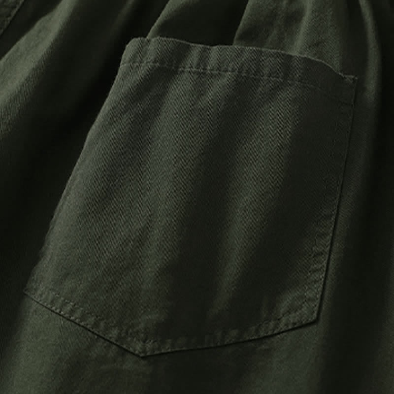 Buddha Stones Letnie, swobodne, elastyczne spodnie damskie ze zwężanymi nogawkami i kieszeniami - image 2