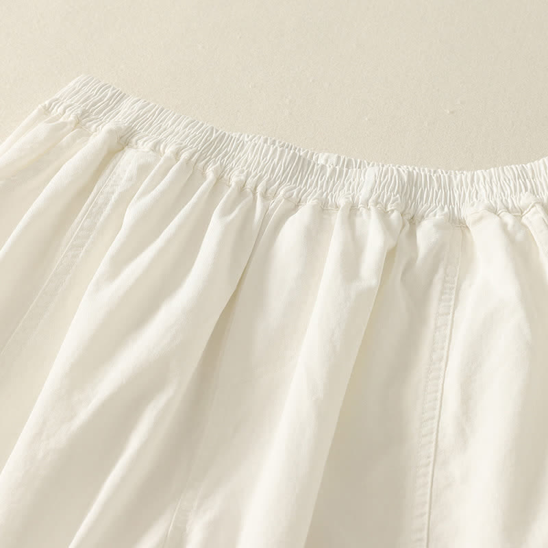 Buddha Stones Letnie, swobodne, elastyczne spodnie damskie ze zwężanymi nogawkami i kieszeniami - image 15