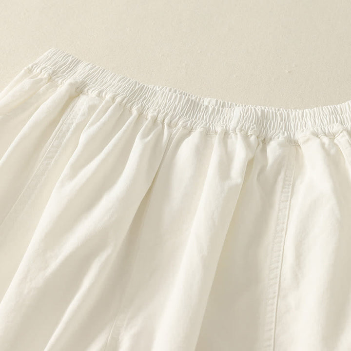 Buddha Stones Letnie, swobodne, elastyczne spodnie damskie ze zwężanymi nogawkami i kieszeniami - image 15