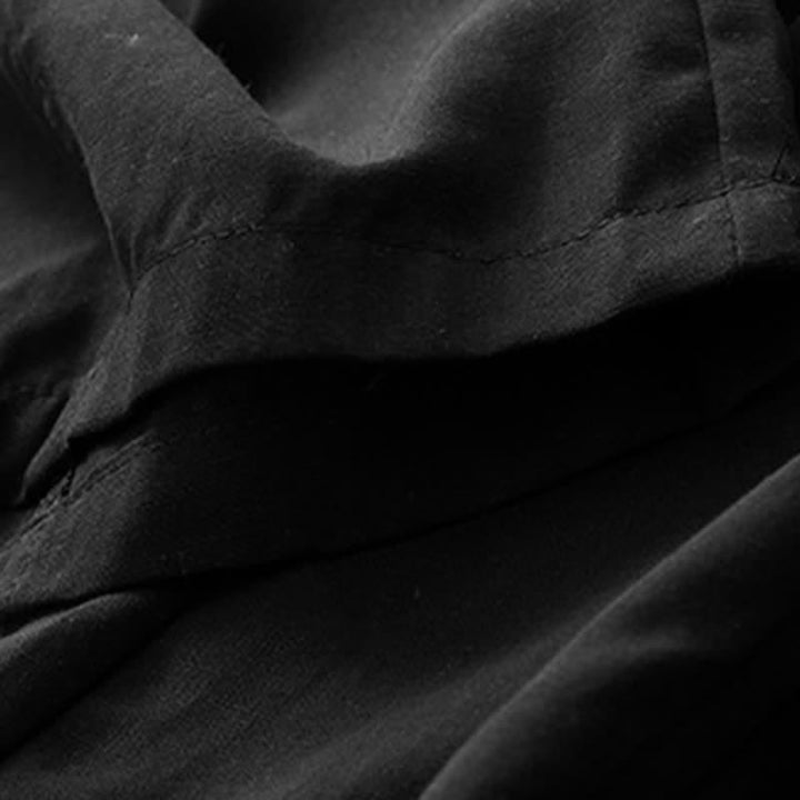 Buddha Stones Letnie, minimalistyczne, proste spodnie damskie ze ściągaczem i kieszeniami - image 9