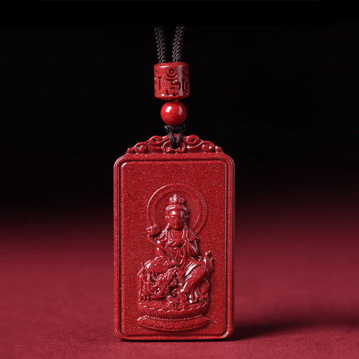 Buddha Stones Naszyjnik z chińskim znakiem zodiaku, narodzinami Buddy, cynobrowym błogosławieństwem - image 10