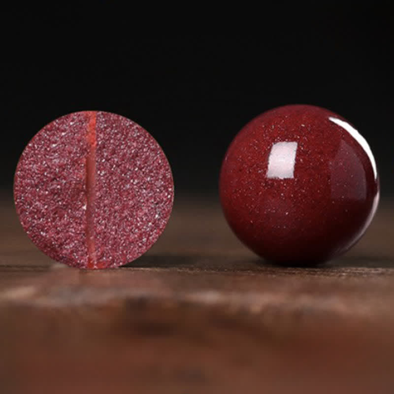 Buddha Stones Naturalna bransoletka z orzeszkami ziemnymi w kształcie cynobru Fu, z napisem „Dobre rzeczy się zdarzają” - image 10